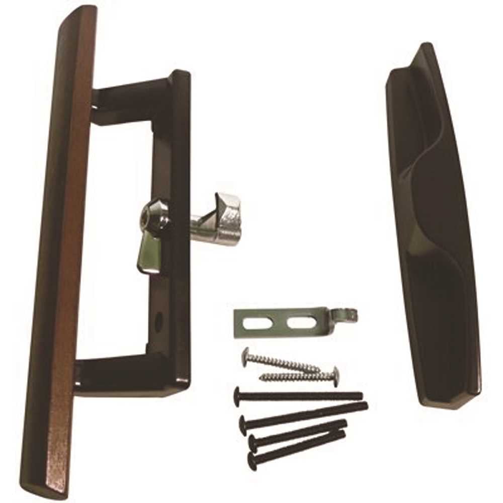 Brixwell 13106X 31/2 in. Hole Centers Sliding Patio Glass Door Handle Set