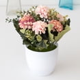 thumbnail image 3 of Sunjoy Tech Potted Artificial Flowers Fake Hydrangea Flowers in Pots Faux Flowers in Pot for Home Office Decoration Desktop Decor, 3 of 3