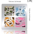 thumbnail image 4 of 4 Styles Camouflage Stencils Reusable Camouflage Templates Journal Tool, 4 of 7