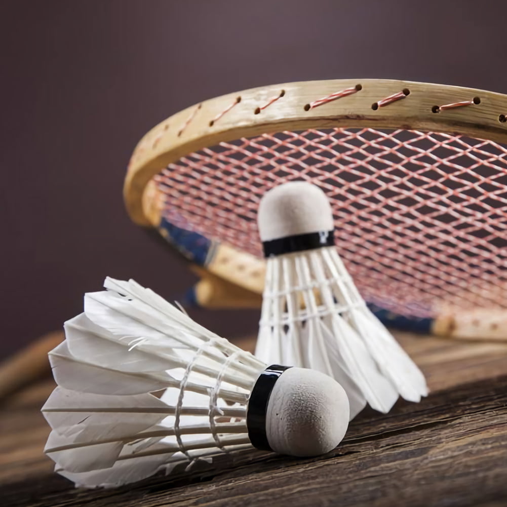 1/6/12pcs Shuttlecocks Training Badminton Feather Ball Game Durable Gift Tool 