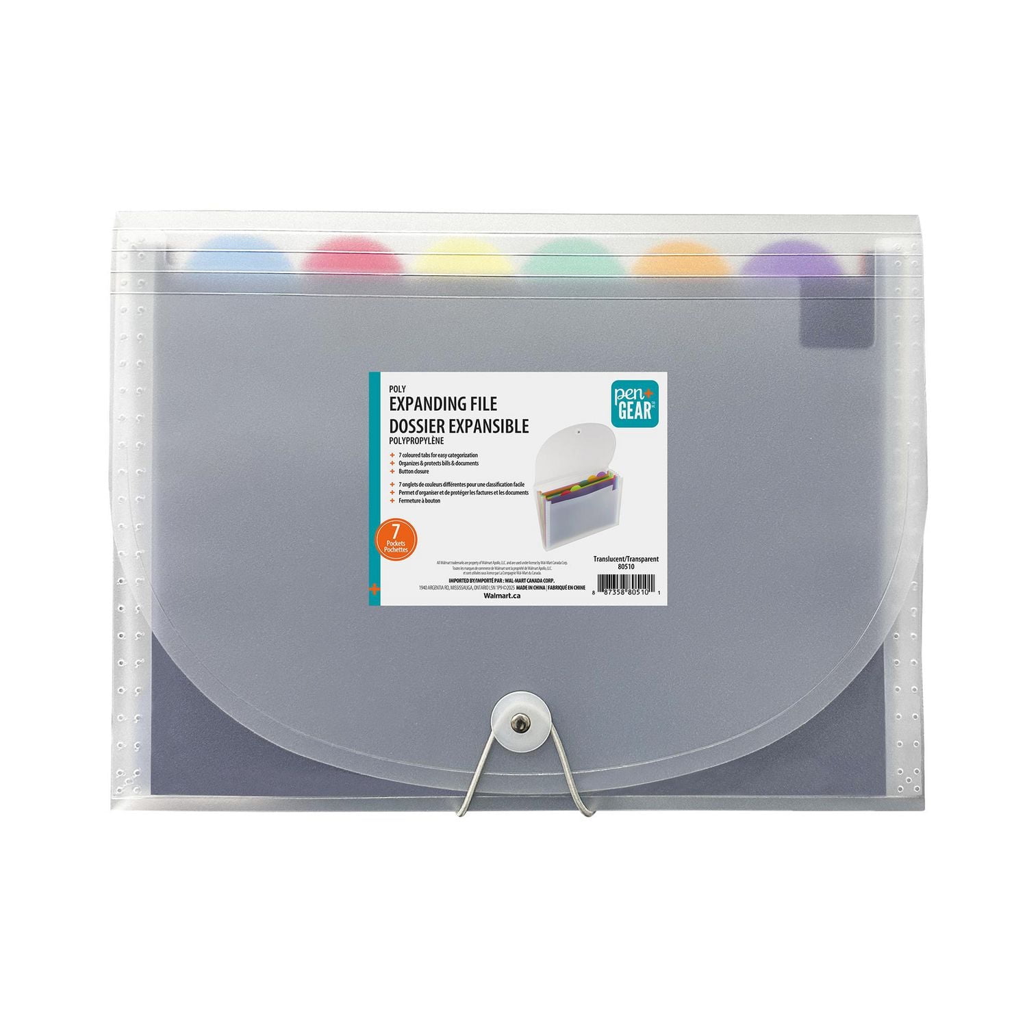 PEN+GEAR POLY TRANSLUCENT 7 PKT EXP FILE - Walmart.ca
