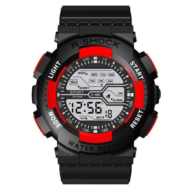 Seven Colors Colorful Luminous Multi Function Sports Fashion Electronic Watch