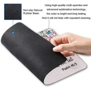 Mouse Pad, Psalm 46:5 God is Within Her, She Will not Fall - Bible Verse Pink Glitter Pattern Mouse Pad for Women, Square Waterproof Non-Slip Rubber Base Mousepad for Office Laptop