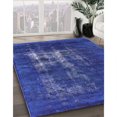 thumbnail image 3 of Ahgly Company Machine Washable Indoor Rectangle Industrial Modern Sapphire Blue Area Rugs, 5' x 7', 3 of 7