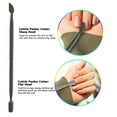 thumbnail image 3 of Green Estetica-Cuticle Trimmer with Cuticle Pusher Stainless Steel Sharp Blades Double Spring Cuticle Nipper – Multicolor, 3 of 9