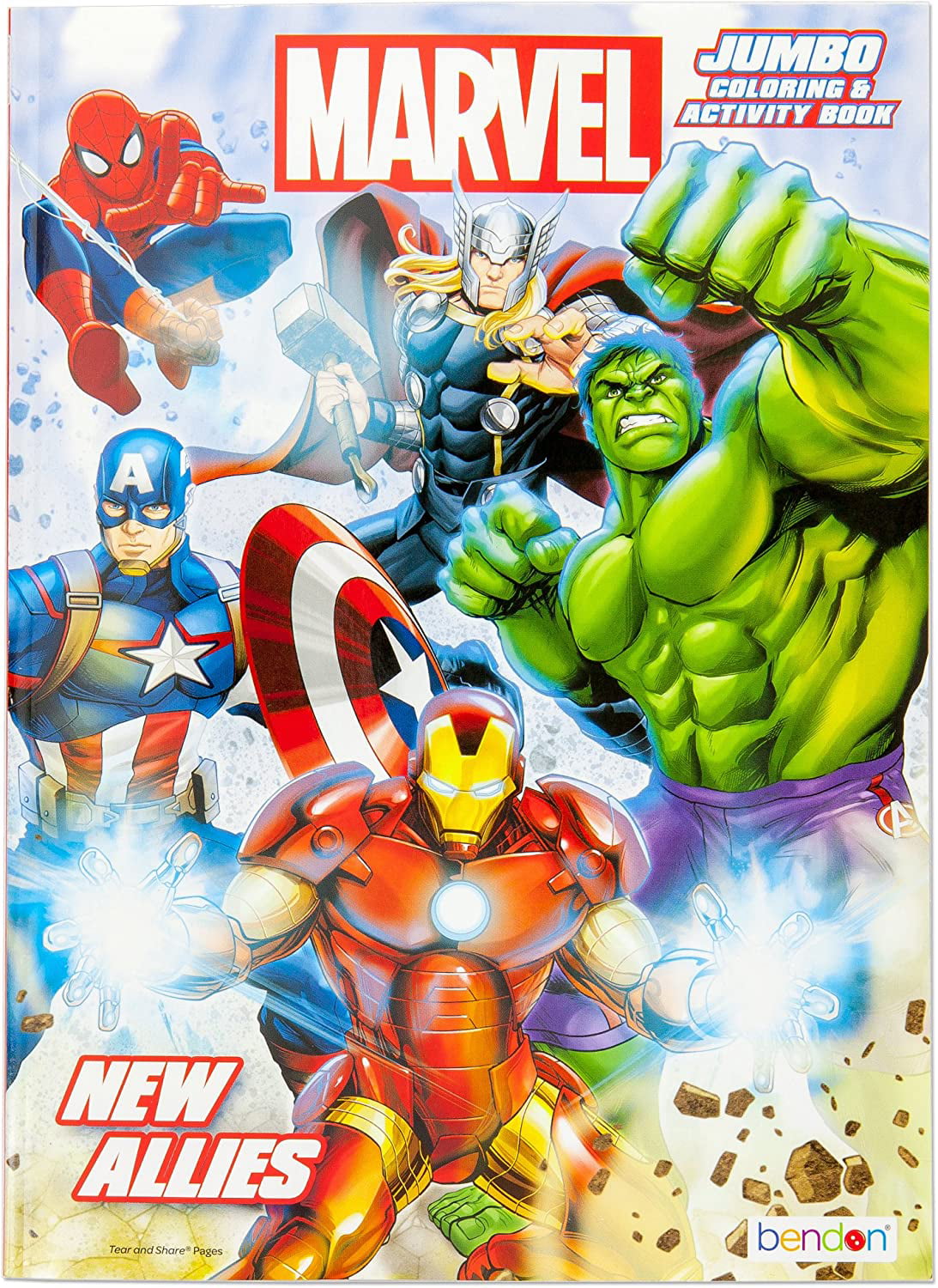 Captain America, Spiderman, Hulk, Thor and Green Lantern Bookmarks