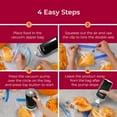 thumbnail image 3 of Mueller Handheld Vacuum Sealer Machine, Cordless Portable Food Sealer With (4) Reusable Zipper Bags & Charging System, For Travel and On-the-Go Food Storage, 3 of 10