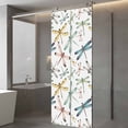 thumbnail image 3 of Dragonfly Window Privacy Film, Watercolor Colorful Nature Painting Art Static Cling UV Sun Blocking Heat Control Window Tint Day and Night, Non-Adhesive One Way Windows Privacy Cover 23.6''x59'', 3 of 7