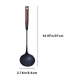 thumbnail image 3 of TopLLC Kitchen Accessories,Home And Kitchen,Kitchen Tools,Kitchen Sets Tron Spatula Household Wooden Handle Spatula Non-stick Cookware Soup Ladle Frying Spatula kitchen utensil, 3 of 7