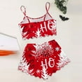 thumbnail image 4 of Two Piece Sets for Women – Sexy Pajama Sets & Hospital Recovery Pajamas Women's Christmas Sleeveless Vest & Shorts Set 2 Piece Sleepwear, 4 of 5