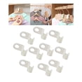 thumbnail image 3 of Billuyoard 10x Heavy Duty Closet Cabinet Space Savers Hangers for Pants Caps Coats  Almacenamiento y organización del hogar Blanco 5x2 cm, 3 of 6