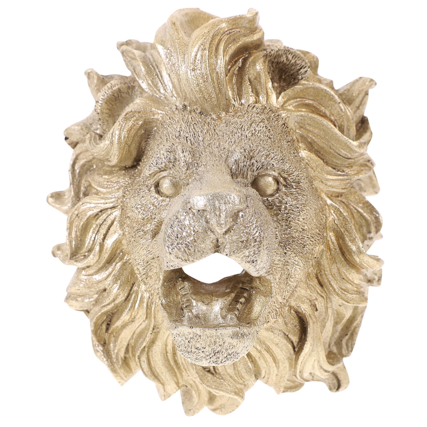 UPOUART Golden Lion Water Spout for Wall Fountains, Garden Ponds, Outdoor Water Features, Decorative Fountain Accessory