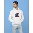 thumbnail image 2 of Georgia State Flag Liquid Style Hoodie Men -Image by Shutterstock, Male Small, 2 of 4