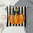 thumbnail image 2 of PHYHOO  Fall Pumpkin Throw Pillow Covers Autumn Stripe Maple Farmhouse Harvest Pillowcases Decorative Cushion Cases for Sofa Couch, 2 of 5