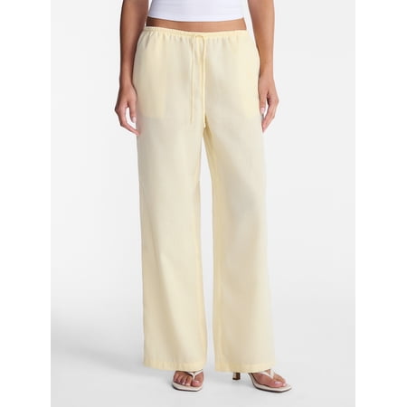 No Boundaries Drawstring Beach Pant, Women's and Women's Plus