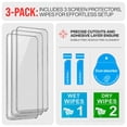 thumbnail image 4 of For Samsung Galaxy S24 Tempered Glass Screen Protector 3 Per Pack, 4 of 5