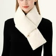 thumbnail image 5 of Women Puffer Fashion Adjustable Scarf Lightweight Outdoor Scarves, Solid Color Neck Wrap For Fall Winter Outdoor, 5 of 8