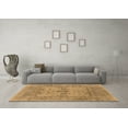 thumbnail image 3 of Ahgly Company Indoor Round Oriental Brown Industrial Area Rugs, 3' Round, 3 of 4
