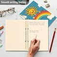 thumbnail image 4 of FORMRS 1-Subject Spiral Notebook 8" x 5" College Ruled 60 Refillable Sheet A5 Hard Cover, 2 Pack, Rainbow with Stars, 4 of 7