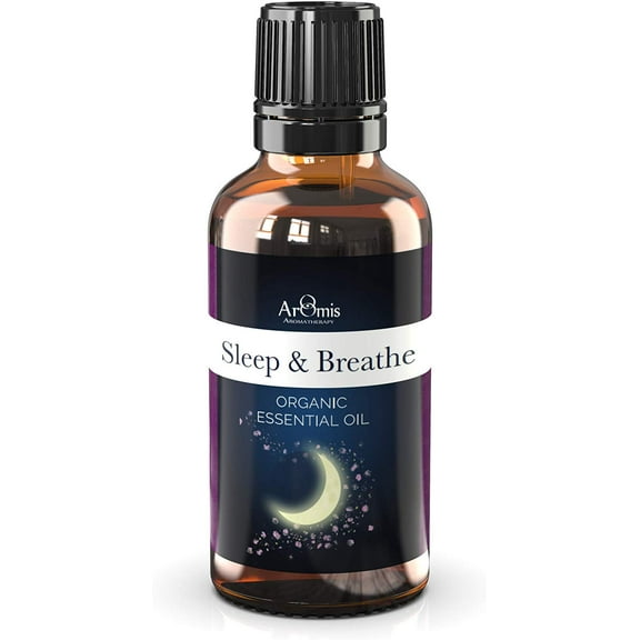 ArOmis Sleep & Breathe Essential Oil - 100% Pure Therapeutic Grade - 30ml (1 fl Oz), Undiluted, Premium, Blend, Oils Perfect for Aromatherapy Diffuser