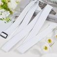thumbnail image 3 of 1pc 69.7 Inch Cloth Sash Waistband Belts Down Coat Ribbon Black Gloss Women Cotton Puffer Replacement Belts Waist Band 1pc White, 3 of 9