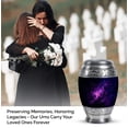 thumbnail image 4 of JAGASY Purple Stars Urns for Ashes for Mom - Small Urns for Human Ashes Keepsake - Memorial Mini Urn for Brother - Handmade Funeral Urn for Sister - ( 3 Inch), 4 of 7