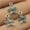 Tibet Silver, variant on K-KED Multicolor 320 PCS Tibet Silver Accessories Flowers Charms Pendants 11X11MM-Tibet Silver-320 PCS