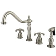 thumbnail image 1 of Kingston Brass French Country Double Handle Widespread Kitchen Faucet, 1 of 2