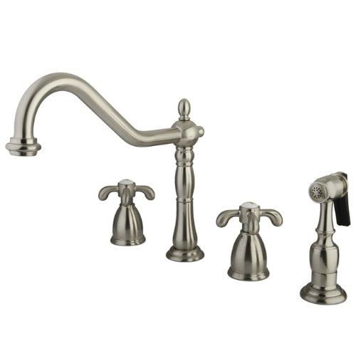 Kingston Brass French Country Double Handle Widespread Kitchen Faucet