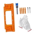 thumbnail image 3 of Kit de instalación de bisagras Accesorios para herramientas manuales Kit de montaje de puertas Ropa de carpintero Naranja, 3 of 9