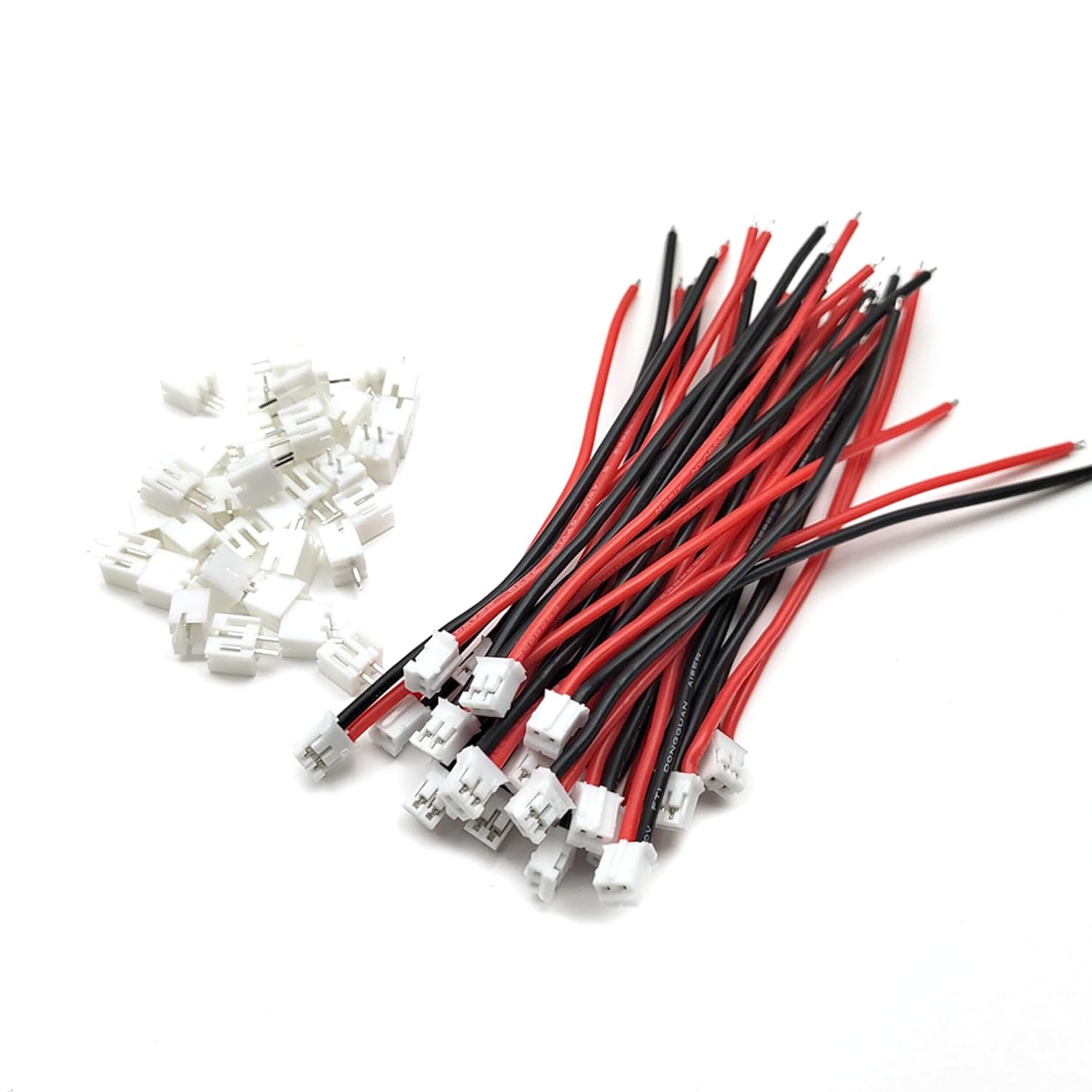 20 sets of micro-2.02 pin male connectors with 10 silicone cables and female 2.0 connector kits