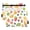 Blueberry Strawberry Orange Pear, variant on Sharks and Fish Swimming 2 Pack Pencil Pouch for 3 Ring Binder Smooth Zipper Folders with Pockets Clear Window Pencil Case
