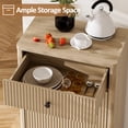 thumbnail image 4 of AHB 13 Gallon Tilt Out Trash Cabinet, Freestanding Kitchen Trash Bin, 20.87"L x 12.83"W x 35.16"H, Wood, 4 of 7