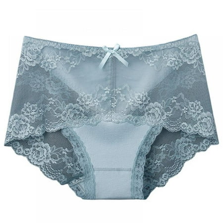 

Women Lace Panties Underwear Lace Briefs Seamless Bow Soft Lingerie Breathable Hollow Out Briefs