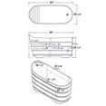 thumbnail image 2 of ALFI brand AB1103 59" Free Standing Cedar Wood Bathtub with Bench, 2 of 12
