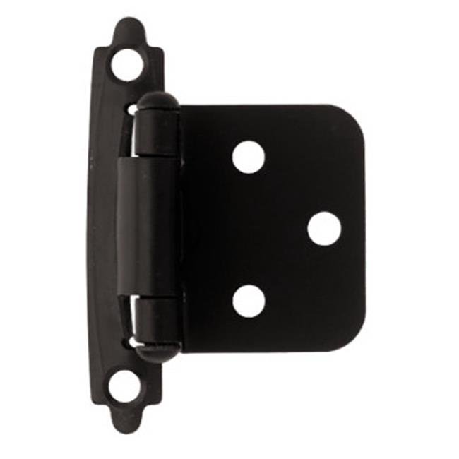 Liberty Hardware H0103AZFBO3 Flat Black Self Closing Overlay Hinge