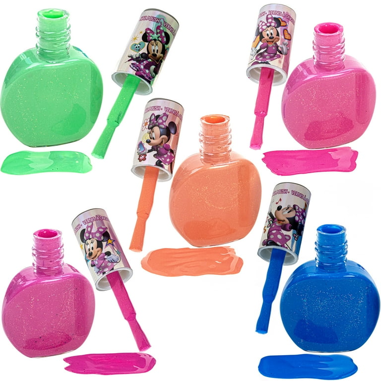 Disney Minnie Mouse 18-Piece Kids Nail Polish Gift Set Non-Toxic