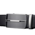 thumbnail image 2 of Men's Black Leather Ratchet Belt - Precisely Adjustable to 43", 2 of 5