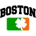 thumbnail image 3 of CafePress - Boston Shamrock - Greeting Card, Blank Inside Glossy, 3 of 3