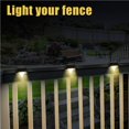 thumbnail image 4 of Ounissouiy 8 Uds. De luces solares LED para valla, luces de cubierta, resistente al agua, luz Led Solar para escalera, lámparas de paso de pared para Iluminación y accesorios No.04, 4 of 8