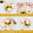 thumbnail image 4 of Globos Transparentes Con Confeti De Látex 50 pzs, Dorado, 4 of 5