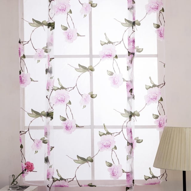 Lovely Tie Up Flower Roman Short Window Shades Cortina de Ventana Voile Drape Cenefa Paneles - para Ventana Pequeña Sala de Dormitorio Bal 1 púrpura 80x100cm Macarena Cortina romana