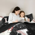 thumbnail image 5 of jejeloiu Baseball Game Bedding Comforter Set,Ball Sport Lover Twin Comforter Sets,First Letter L Bedding Set For Girls,Super Cozy Room Decor Reversible,2-Piece, 5 of 8