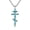 Turquoise, variant on Eastern Orthodox Cross Necklace Sterling Silver Christain Greek Eastern Orthodox Jewelry Gift for Men