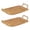 brown-small, variant on Hzzsbu 2Pcs/Set Wicker Bread Baskets Snack Placement Tray French Fries Platter Rattan Fruit Baskets with Handle for Home