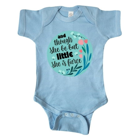 

Inktastic Shakespeare She Is Fierce Quote Gift Baby Girl Bodysuit