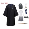 thumbnail image 1 of Disfraz de Hermione para niños y adultos, uniforme escolar de magia, capa, accesorios para Halloween, 1 of 4