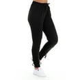 thumbnail image 3 of BSP Women's Athleisure Fleece Jogger Sweatpants With Rouching, 3 of 4