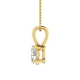thumbnail image 2 of 0.38 Carat Oval Cut Diamond Solitaire Pendant Necklace in 14K Yellow Gold (Included Silver Chain), 2 of 3
