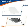thumbnail image 5 of Unique Bargains Rear Right Car Bumper Tow Hook Cover Cap White Fit for Mercedes-Benz E W213 S213 17-20 No.A2138850022, 5 of 6